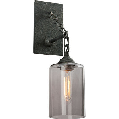 Troy Lighting 1 Light Gotham Wall Sconce in Aged Pewter B4421-APW