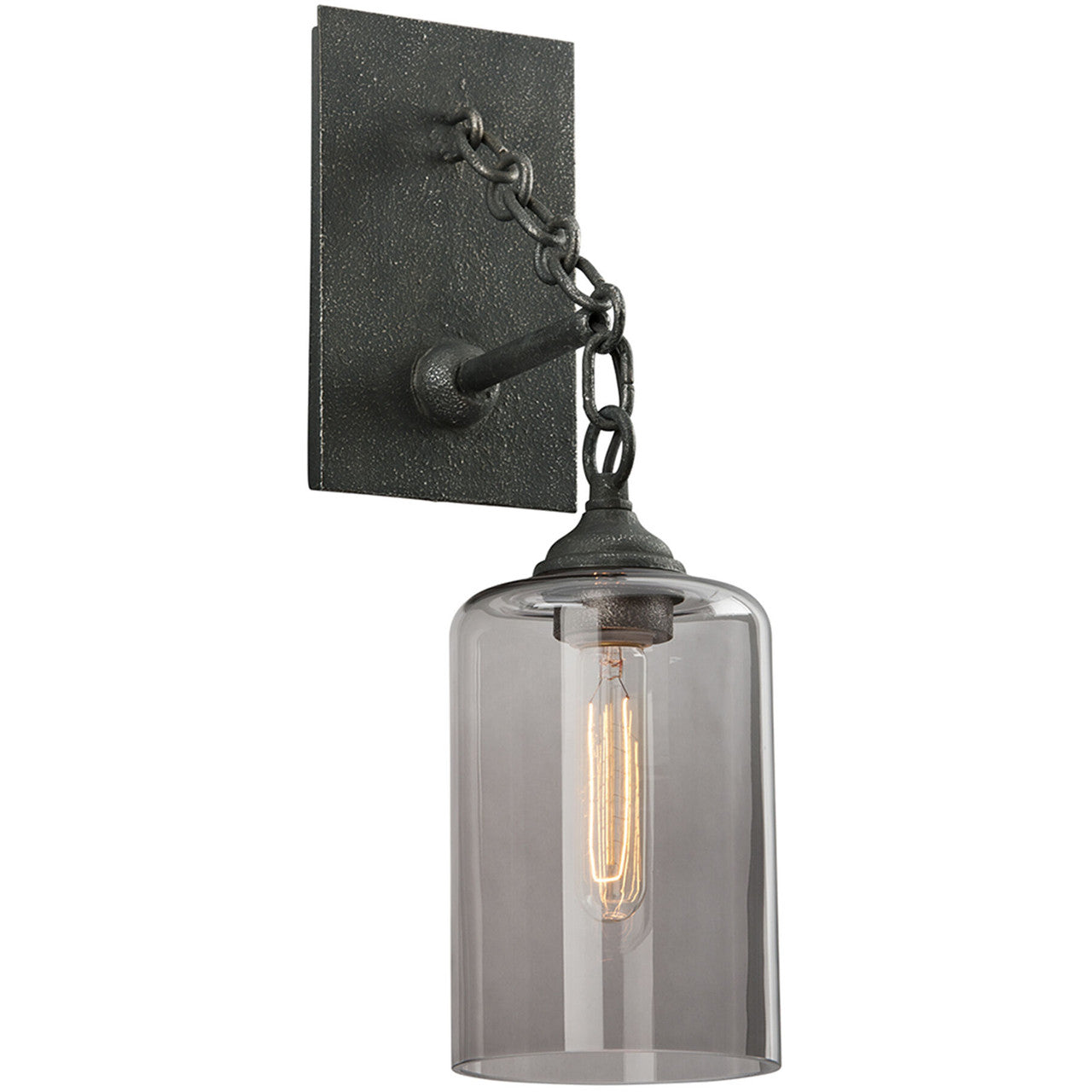 Troy Lighting 1 Light Gotham Wall Sconce in Aged Pewter B4421-APW