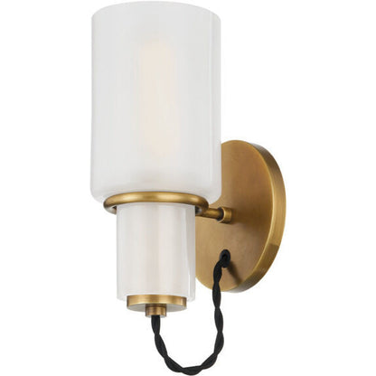 Troy Lighting 1 Light Lincoln Wall Sconce in Patina Brass B4809-PBR