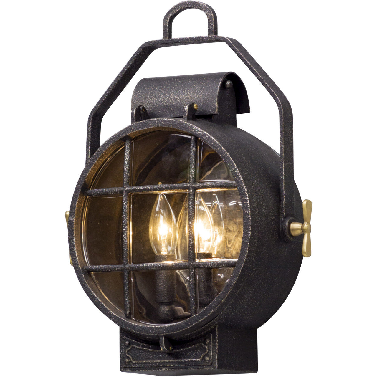 Troy Lighting 2 Light Point Lookout Wall Sconce in Aged Pewter B5031-APW