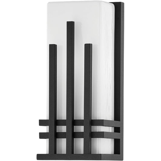 Troy Lighting 1 Light San Mateo Wall Sconce in Textured Black B5411-TBK