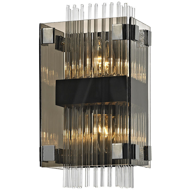 Troy Lighting 2 Light Apollo Wall Sconce in Bronze B5902-BRZ/PC