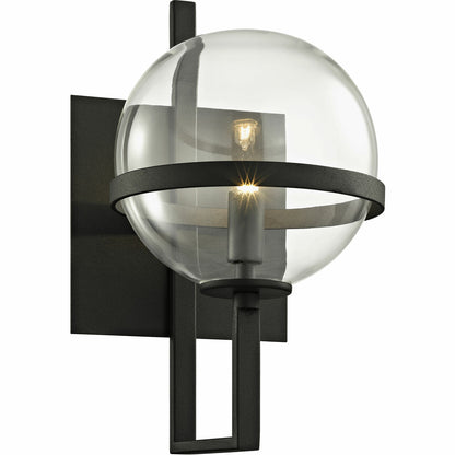 Troy Lighting 1 Light Elliot Wall Sconce in Textured Black B6221