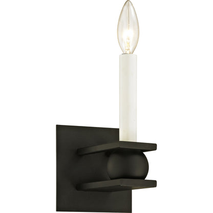 Troy Lighting 1 Light Sutton Wall Sconce in Textured Black B6231