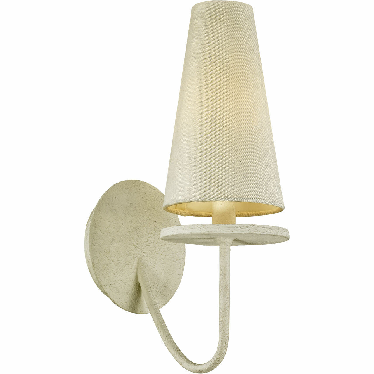 Troy Lighting 1 Light Marcel Wall Sconce in Gesso White B6281-GSW