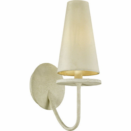 Troy Lighting 1 Light Marcel Wall Sconce in Gesso White B6281-GSW