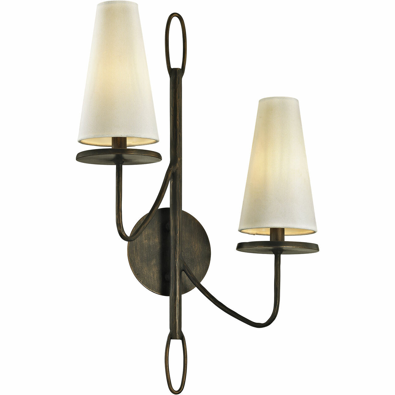 Troy Lighting 2 Light Marcel Wall Sconce in Textured Bronze B6292-TBZ