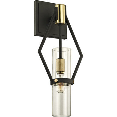 Troy Lighting 1 Light Raef Wall Sconce in Textured Bronze Brushed Brass B6311