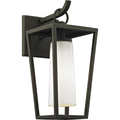 Troy Lighting 1 Light Mission Beach Wall Sconce in Textured Black B6351-TBK