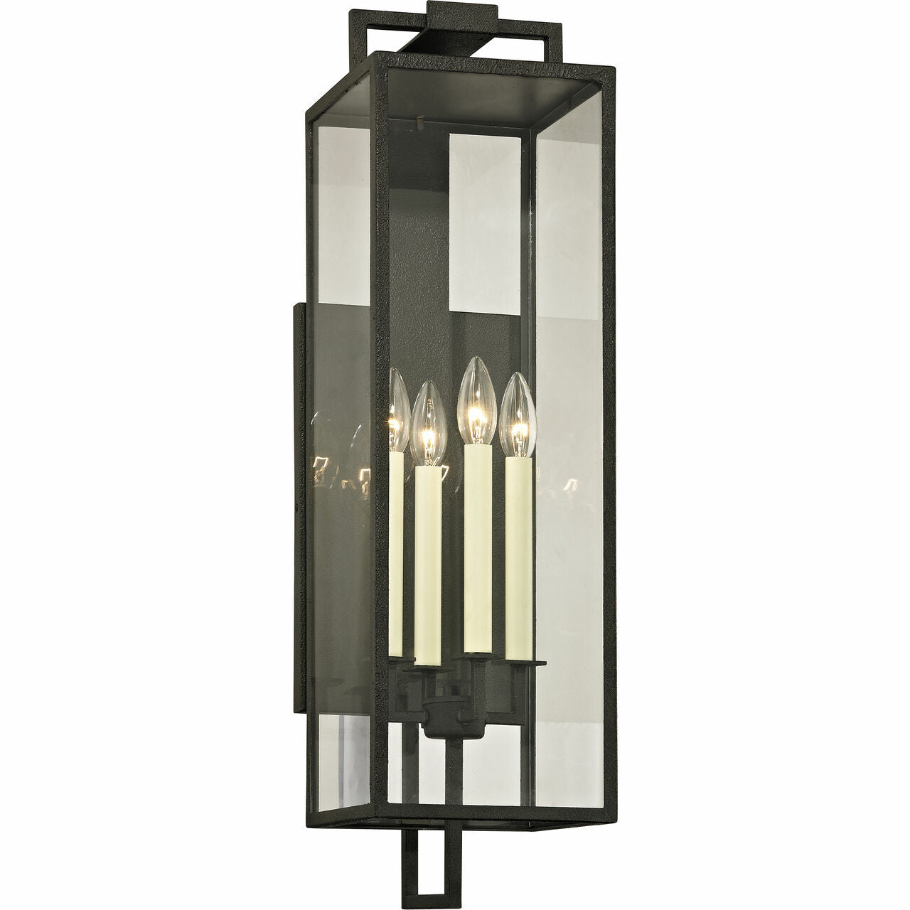 Troy Lighting 4 Light Beckham Wall Sconce in Forged Iron B6383-FOR