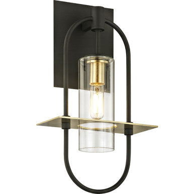 Troy Lighting 1 Light Smyth Wall Sconce in Dark Bronze And¬†Brushed Brass B6391