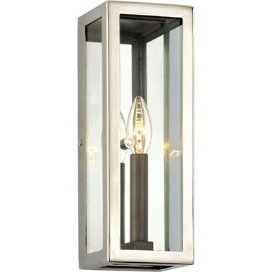 Troy Lighting 1 Light Morgan Wall Sconce in Bronze With Polished Stainless B6511