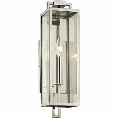 Troy Lighting 1 Light Beckham Wall Sconce in Stainless Steel B6531-SS