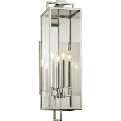 Troy Lighting 4 Light Beckham Wall Sconce in Polished Stainless B6533