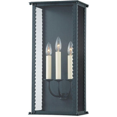 Troy Lighting 3 Light Zuma Wall Sconce in Verdigris B6713-VER