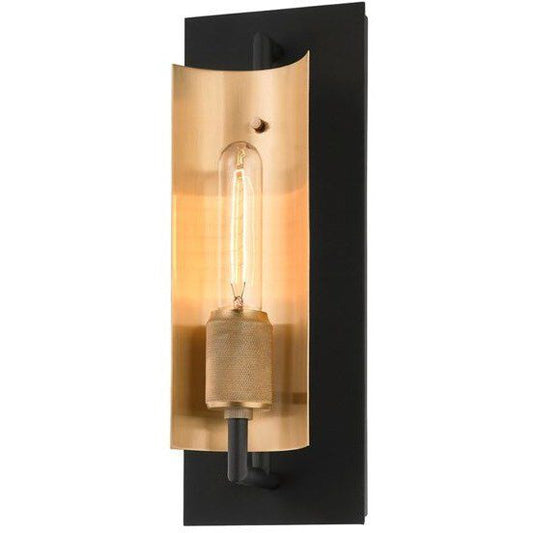 Troy Lighting 1 Light Emerson Wall Sconce in Soft Black B6781-SKB/BBA