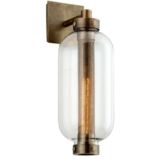 Troy Lighting 1 Light Atwater Wall Sconce in Patina Brass B7031-PBR