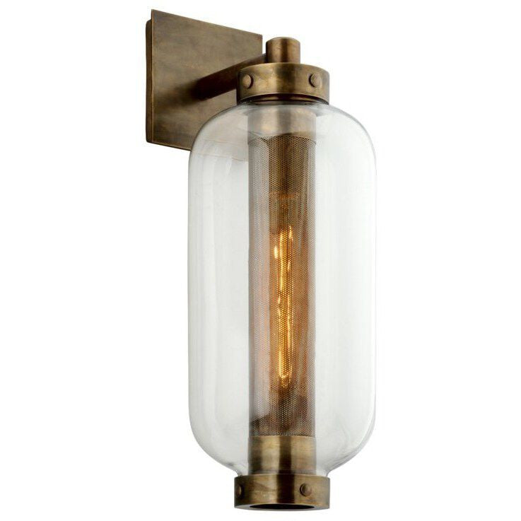 Troy Lighting 1 Light Atwater Wall Sconce in Patina Brass B7032-PBR