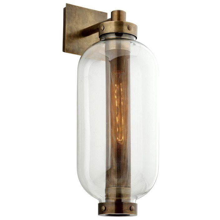 Troy Lighting 1 Light Atwater Wall Sconce in Patina Brass B7033-PBR