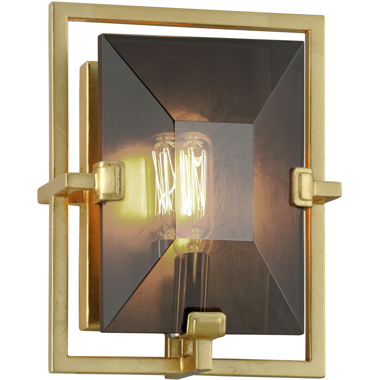 Troy Lighting 1 Light Prism Wall Sconce in Gold Leaf B7082