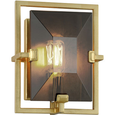 Troy Lighting 1 Light Prism Wall Sconce in Gold Leaf B7082