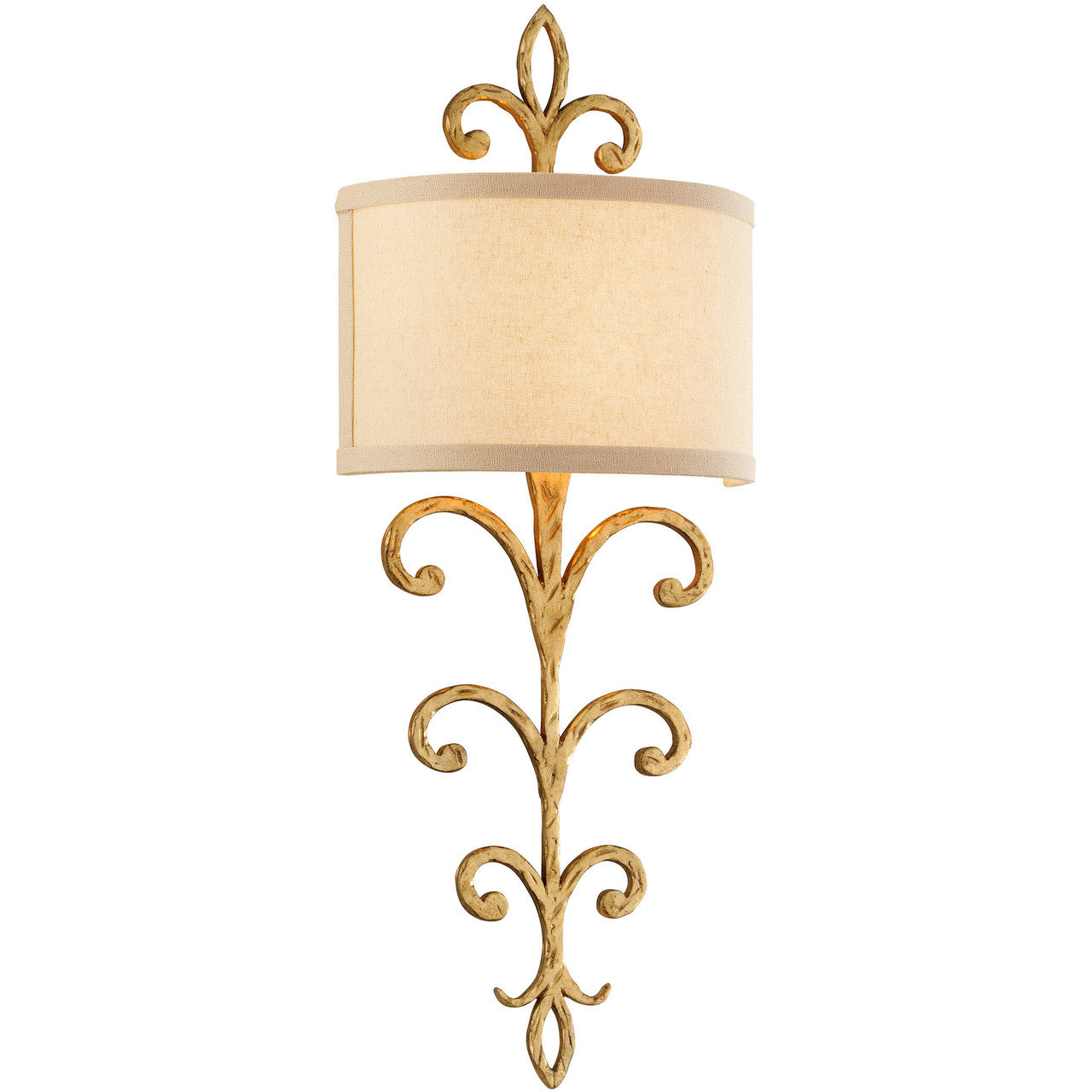 Troy Lighting 2 Light Crawford Wall Sconce in Crawford Gold B7182