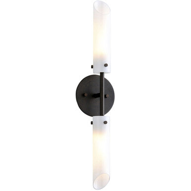 Troy Lighting 2 Light High Line Wall Sconce in Dark Bronze B7222