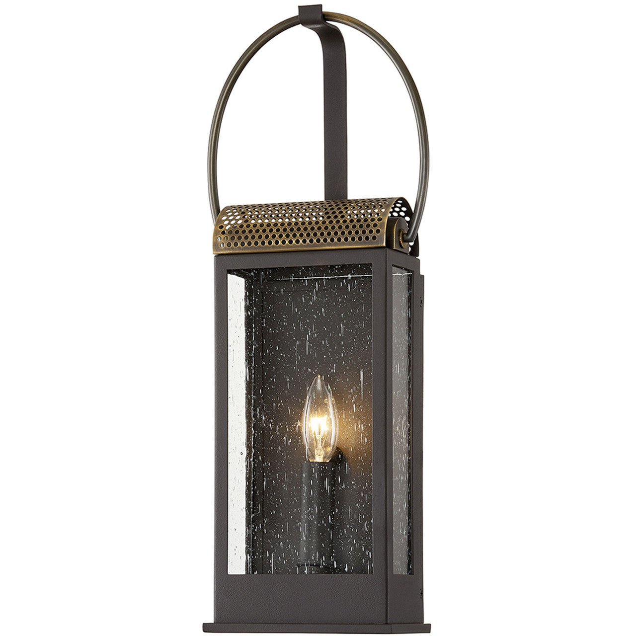 Troy Lighting 1 Light Holmes Wall Sconce in Bronze And Brass B7421