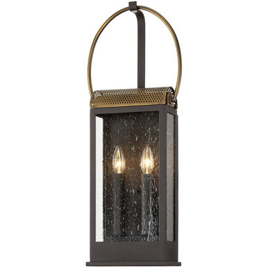 Troy Lighting 2 Light Holmes Wall Sconce in Holmes Bronze/Brass B7422-HZ/BR