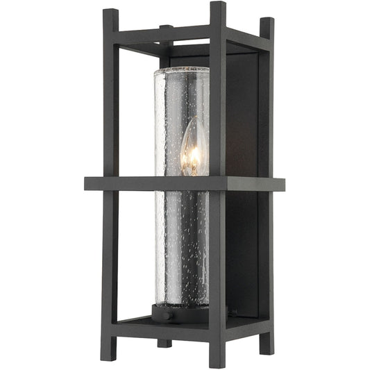 Troy Lighting 1 Light Carlo Wall Sconce in Textured Black B7501-TBK