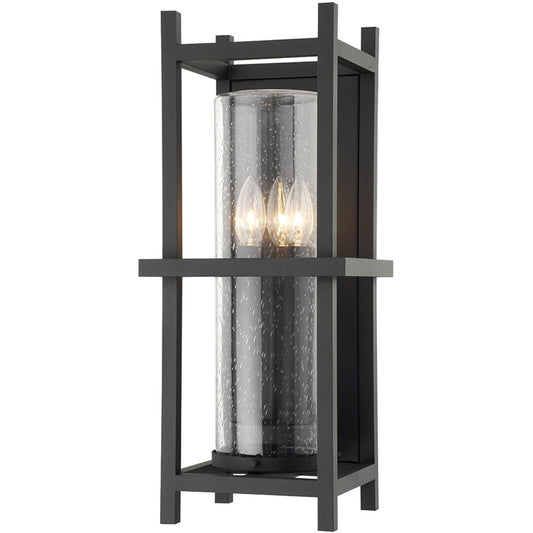 Troy Lighting 3 Light Carlo Wall Sconce in Textured Black B7503-TBK