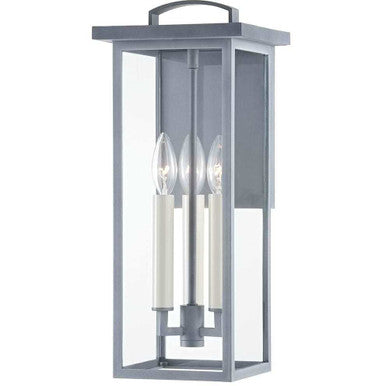 Troy Lighting 3 Light Eden Wall Sconce in Weathered Zinc B7522-WZN