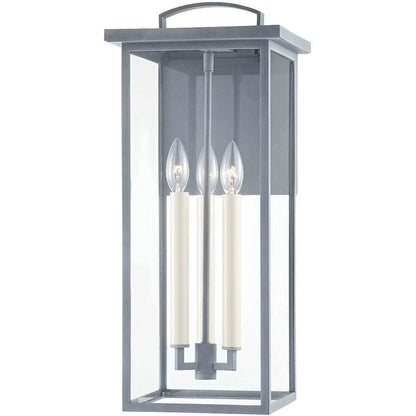 Troy Lighting 4 Light Eden Wall Sconce in Weathered Zinc B7523-WZN