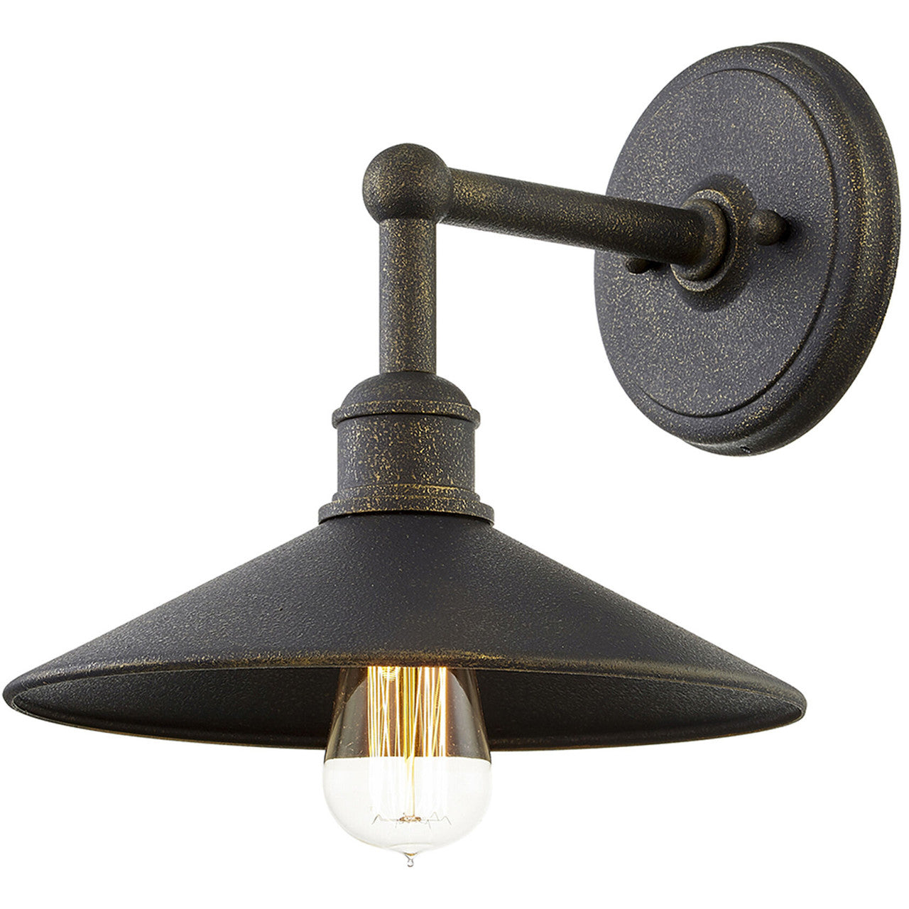 Troy Lighting 1 Light Shelton Wall Sconce in Vintage Bronze B7591-VBZ