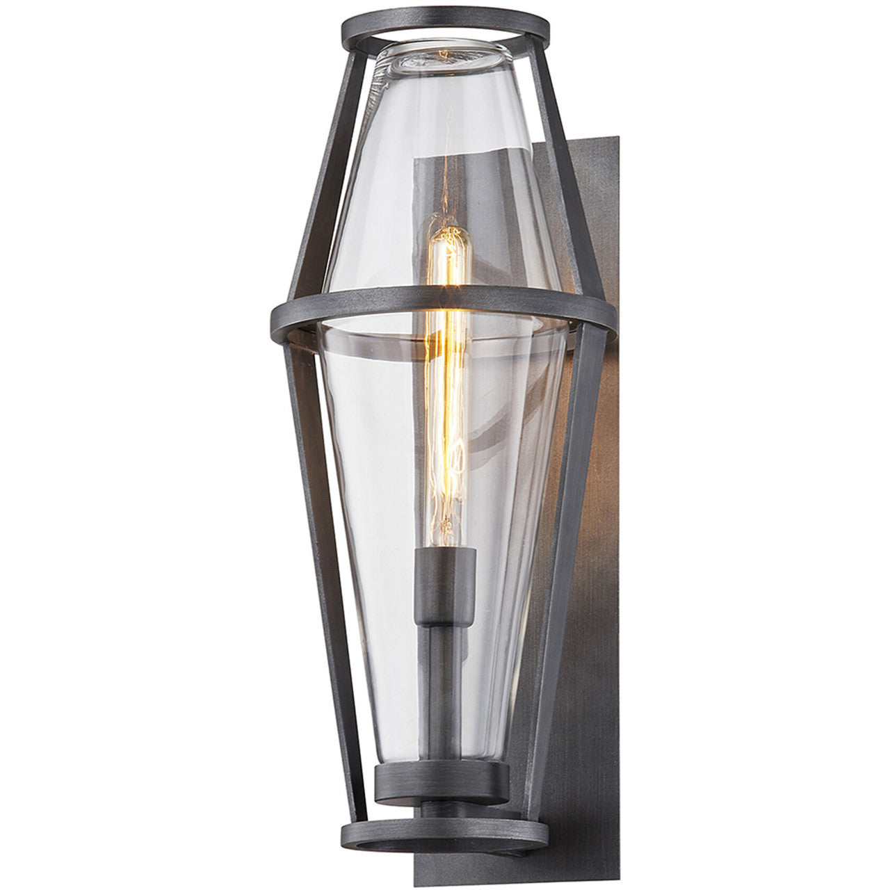 Troy Lighting 1 Light Prospect Wall Sconce in Graphite B7613-GRA