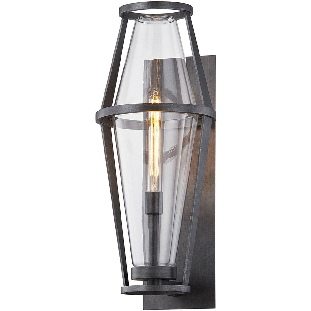 Troy Lighting 1 Light Prospect Wall Sconce in Graphite B7614