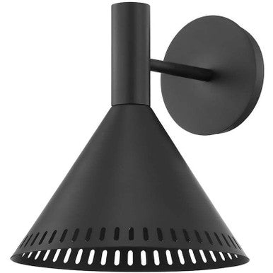 Troy Lighting 1 Light Atticus Wall Sconce in Soft Black B7661-SBK