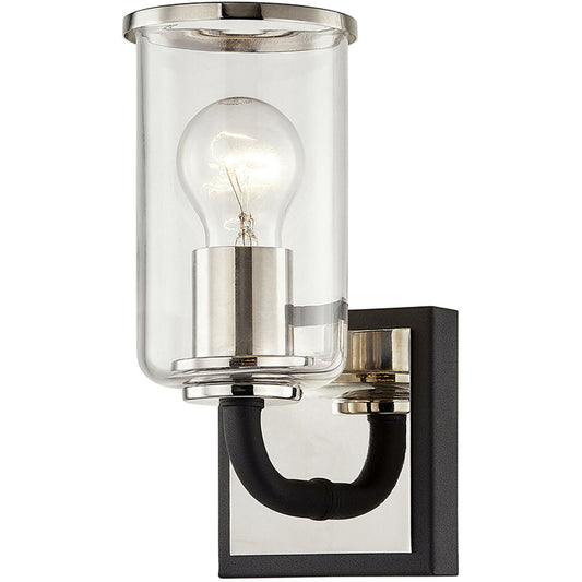 Troy Lighting 1 Light Aeon Bath And Vanity in Carbide Black And Polished Nickel B7681