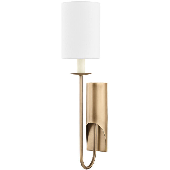 Troy Lighting 1 Light Michas Wall Sconce in Patina Brass B8120-PBR