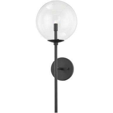 Troy Lighting 1 Light Madrid Wall Sconce in Soft Black B8201-SBK