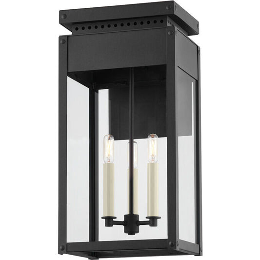 Troy Lighting 3 Light Braydan Wall Sconce in Textured Black B8523-TBK