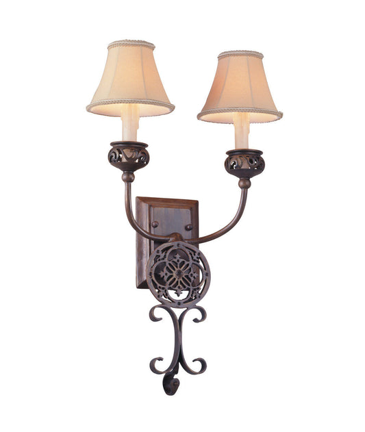 Troy Lighting 2 Light Lomita Wall Sconce in Forged Iron B8822-FOR