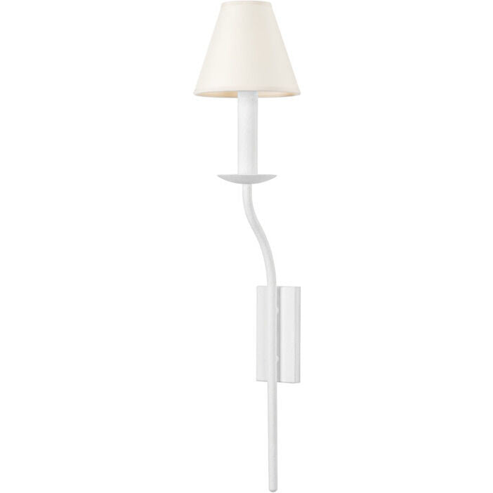 Troy Lighting 1 Light Lomita Wall Sconce in Gesso White B8825-GSW