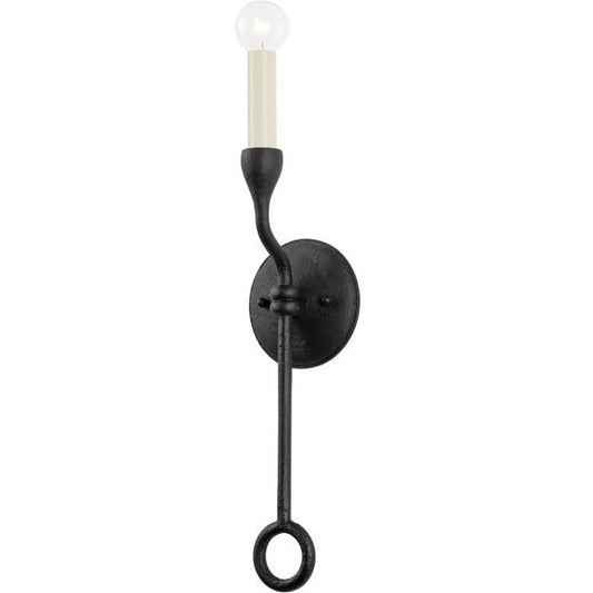 Troy Lighting 1 Light Orson Wall Sconce in Black Iron B9520-BI