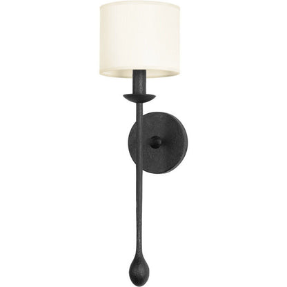 Troy Lighting 1 Light Osmond Wall Sconce in Black Iron B9721-BI