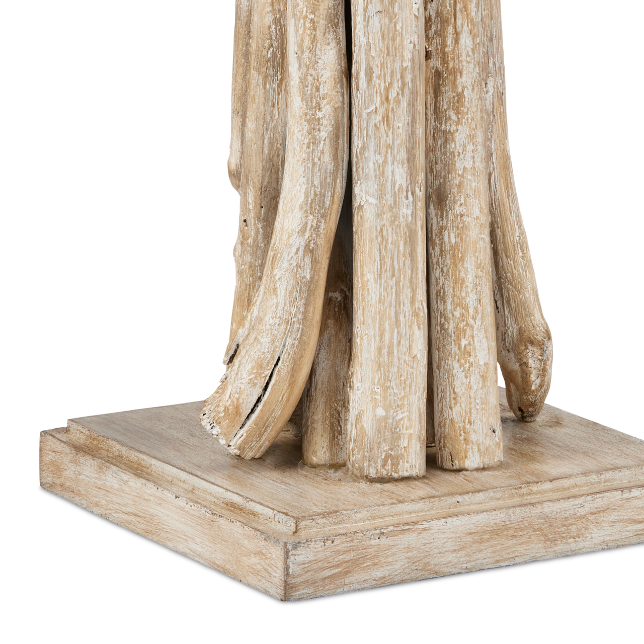 Currey & Co. Driftwood Whitewash Table Lamp 6000-0919