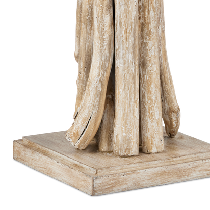 Currey & Co. Driftwood Whitewash Table Lamp 6000-0919