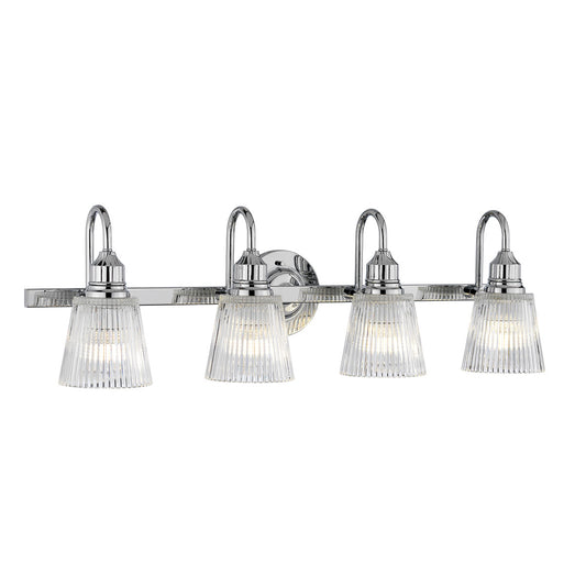 Lucas McKearn Addison 4 Light Bath Light in Polished Chrome