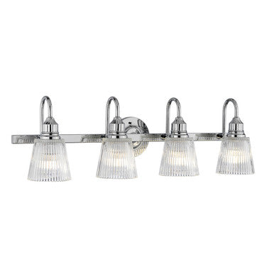 Lucas McKearn Addison 4 Light Bath Light in Polished Chrome