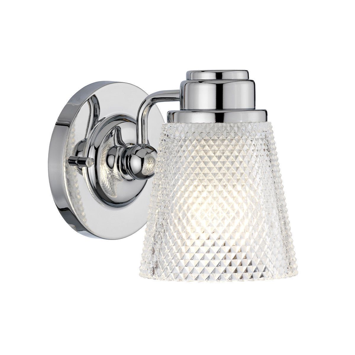 Lucas McKearn Hudson 1 Light Bath Light in Polished Chrome